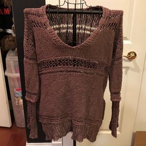 Free People purple sweater NWT